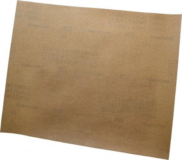 Norton - 120 Grit, Garnet Sanding Sheet - 11" Long x 9" Wide, Fine Grade, A Weighted Paper Backing - Industrial Tool & Supply