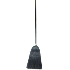 Light Industrial Upright Broom, 100 Percent Black Corn Fill, 56″ Overall Length - Industrial Tool & Supply