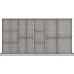 LISTA - 17-Compartment Drawer Divider Layout for 3.15" High Drawers - Industrial Tool & Supply
