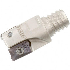 Iscar - 3/4" Cut Diam, 0.39" Max Depth of Cut, 0.96" OAL, Indexable Square Shoulder End Mill - HM90 AP.. 1003.. Inserts, T12 Modular Connection, 90° Lead Angle, Series Heli2000, Multimaster - Industrial Tool & Supply