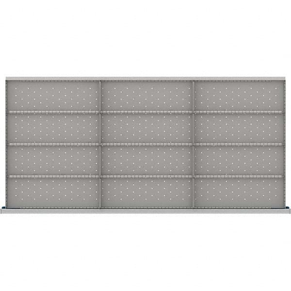 LISTA - 12-Compartment Drawer Divider Layout for 3.15" High Drawers - Industrial Tool & Supply