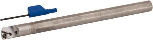 Iscar - 0.555" Min Bore Diam, 7" OAL, 1/2" Shank Diam, E-STFPR Indexable Boring Bar - TP.. 21.51 Insert, Screw Holding Method - Industrial Tool & Supply