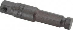 Proto - 3/8" Square Size Hex to Square Adapter - 7/16" Hex Drive, 2-3/4" OAL - Industrial Tool & Supply