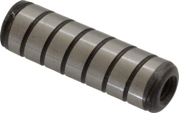 Holo-Krome - 3/8" Diam x 1-1/4" Pin Length 4000 Alloy Steel Pull Out Dowel Pin - Black Luster Finish, C 47-58 & C 60 (Surface) Hardness, 1 Beveled & 1 Threaded End - Industrial Tool & Supply