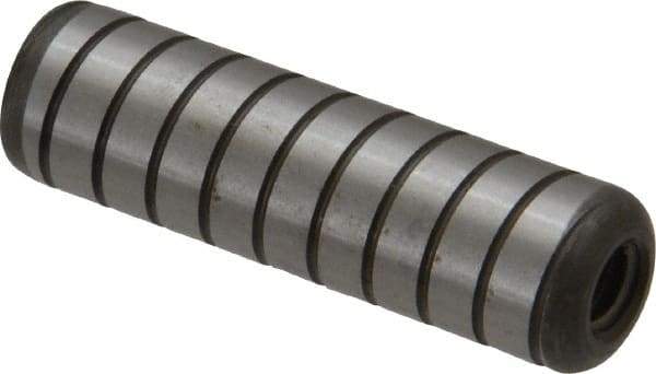 Holo-Krome - 1/2" Diam x 1-3/4" Pin Length 4000 Alloy Steel Pull Out Dowel Pin - Black Luster Finish, C 47-58 & C 60 (Surface) Hardness, 1 Beveled & 1 Threaded End - Industrial Tool & Supply