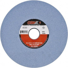 Camel Grinding Wheels - 14" Diam x 5" Hole x 2" Thick, K Hardness, 46 Grit Surface Grinding Wheel - Aluminum Oxide, Type 7, Medium Grade, Vitrified Bond, Two-Side Recess - Industrial Tool & Supply
