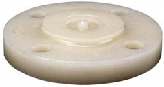 NIBCO - 1-1/2" Pipe, 5" OD, PVDF Blind Pipe Flange - Schedule 80, Natural - Industrial Tool & Supply