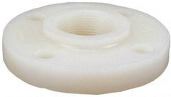 NIBCO - 2" Pipe, 6" OD, PVDF Threaded Pipe Flange - Schedule 80, Natural - Industrial Tool & Supply