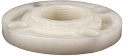 NIBCO - 2" Pipe, 6" OD, PVDF Threaded Pipe Flange - Schedule 80, Natural - Industrial Tool & Supply