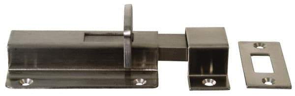 Sugatsune - 2-61/64" Long, 1-57/64" Wide Stainless Steel Slide Bolt - Polished - Industrial Tool & Supply