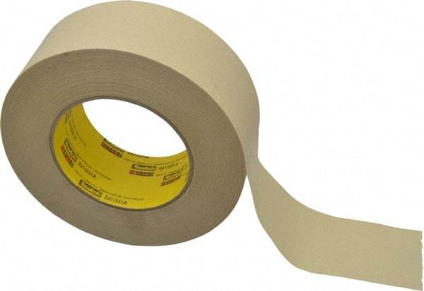 3M - 2" Wide x 60 Yd Long Tan Paper Masking Tape - Series 231, 7.6 mil Thick, 28 In/Lb Tensile Strength - Industrial Tool & Supply