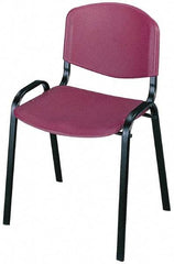 Safco - Burgundy Stackinging Chair - 21 Inch Wide x 18 Inch Deep x 7 Inch High - Industrial Tool & Supply