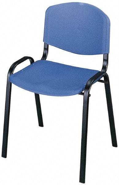 Safco - Blue Stackinging Chair - 21 Inch Wide x 18 Inch Deep x 7 Inch High - Industrial Tool & Supply