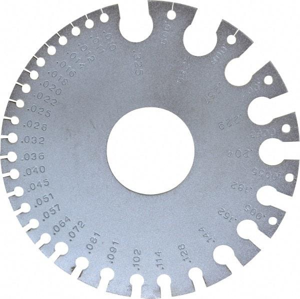SPI - #36 Steel Wire and Sheet Metal Gage - Use with Nonferrous Metals - Industrial Tool & Supply