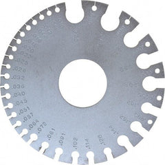 SPI - #36 Steel Wire and Sheet Metal Gage - Use with Nonferrous Metals - Industrial Tool & Supply