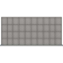 LISTA - 40-Compartment Drawer Divider Layout for 3.15" High Drawers - Industrial Tool & Supply