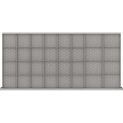 LISTA - 32-Compartment Drawer Divider Layout for 3.15" High Drawers - Industrial Tool & Supply