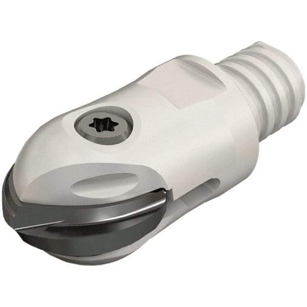 Iscar - 16mm Cut Diam, 36.75mm OAL, Indexable Ball Nose End Mill - 25mm Head Length, T10 Modular Connection, HCM-MM Toolholder, HBF-QF, HBR-QF, HCD-QF, HCR Insert - Industrial Tool & Supply