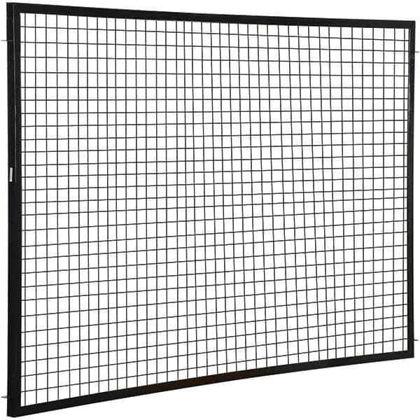 Vestil - 8' Long x 5' High, Black Hinged Door - Industrial Tool & Supply