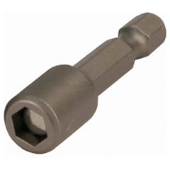 Nut Setter 10.0 × 55mm OAL Magnetic on 1/4″ Hex Drive - Industrial Tool & Supply