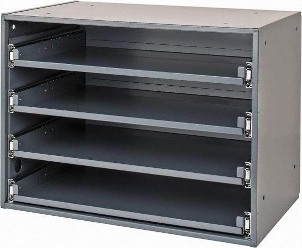 Durham - 4 Drawer, Small Parts Heavy Duty Bearing Slide Rack Cabinet - 12-1/2" Deep x 20" Wide - Industrial Tool & Supply