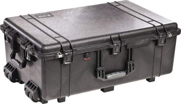 Pelican Products, Inc. - 20-15/32" Wide x 12-29/64" High, Clamshell Hard Case - Black, Polypropylene - Industrial Tool & Supply