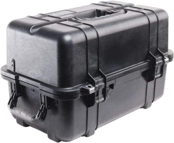 Pelican Products, Inc. - 12-47/64" Wide x 12-3/4" High, Clamshell Hard Case - Black, Polypropylene - Industrial Tool & Supply