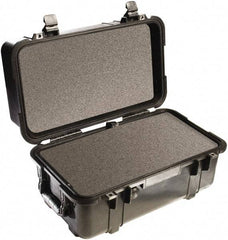 Pelican Products, Inc. - 12-47/64" Wide x 12-3/4" High, Clamshell Hard Case - Black, Polypropylene - Industrial Tool & Supply