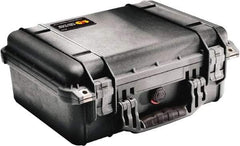 Pelican Products, Inc. - 13" Wide x 6-53/64" High, Clamshell Hard Case - Black, Polypropylene - Industrial Tool & Supply