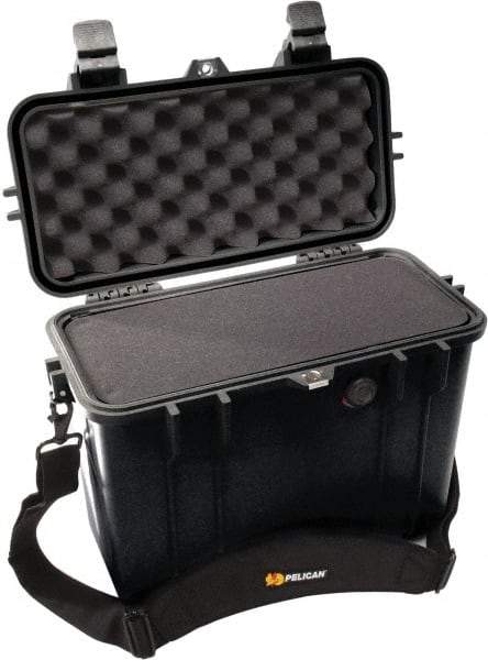 Pelican Products, Inc. - 8-23/32" Wide x 13-5/32" High, Top Loader Case - Black, Polypropylene - Industrial Tool & Supply