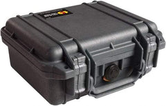 Pelican Products, Inc. - 9-11/16" Wide x 4-7/8" High, Clamshell Hard Case - Black, Polypropylene - Industrial Tool & Supply