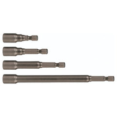 Nut Setter 1/4 × 12″ OAL Magnetic on 1/4″ Hex Drive - Industrial Tool & Supply