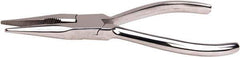 Aven - 6" OAL, 1-1/2" Jaw Length x 1-1/2" Jaw Width, Long Nose Multipurpose Pliers - Serrated Jaw, Crimper, Cutter & Stripper Head, Stainless Steel Handles - Industrial Tool & Supply