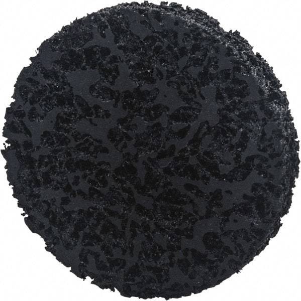 Norton - 6" Extra Coarse Grade Aluminum Oxide/Ceramic Deburring Disc - Arbor Connection, Orange, 8,000 Max RPM - Industrial Tool & Supply