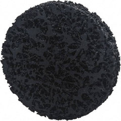 Norton - 6" Extra Coarse Grade Aluminum Oxide/Ceramic Deburring Disc - Arbor Connection, Orange, 8,000 Max RPM - Industrial Tool & Supply