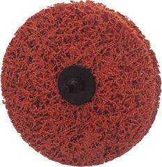Norton - 4" Disc Diam, Ceramic Quick Change Disc - Type R Attaching System, Nonwoven, Orange, Extra Coarse Grade, 8,000 RPM - Industrial Tool & Supply