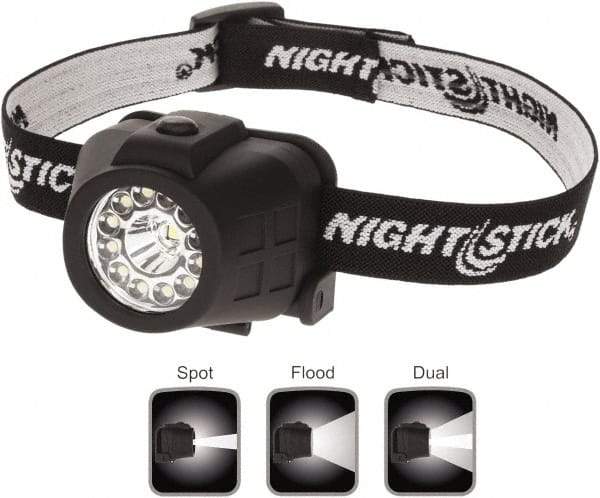 Bayco - LED Bulb, Hands-free Flashlight - Black Polycarbonate Body, AAA Batteries - Industrial Tool & Supply