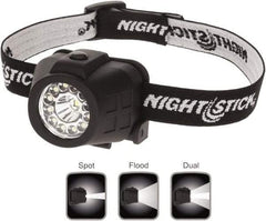 Bayco - LED Bulb, Hands-free Flashlight - Black Polycarbonate Body, AAA Batteries - Industrial Tool & Supply