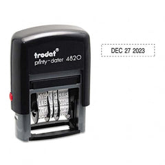 Trodat - Pre-inked Custom Stamps Type: Custom Stamp - Dater Message: Date - Industrial Tool & Supply