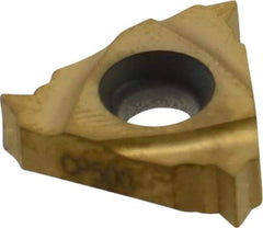 Seco - 16ER External Right Hand 14 NPT Laydown Threading Insert - Grade CP500, TiAlN/TiN Coated Carbide - Industrial Tool & Supply