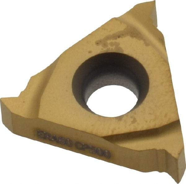 Seco - 16ER External Right Hand 48-16 Partial Profile 60° Laydown Threading Insert - Grade CP500, TiAlN/TiN Coated Carbide - Industrial Tool & Supply