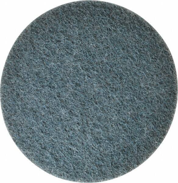Norton - 4" Diam, 320 Grit, Aluminum Oxide Hook & Loop Disc - Extra Fine Grade, Nonwoven, - Industrial Tool & Supply