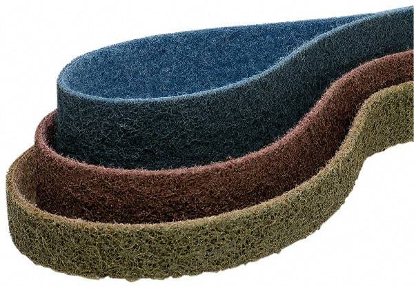 Norton - 3-1/2" Wide x 15-1/2" OAL, 80 Grit, Aluminum Oxide Abrasive Belt - Aluminum Oxide, Coarse, Nonwoven, Series STE - Industrial Tool & Supply