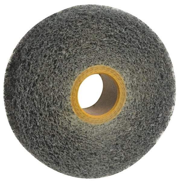 Norton - 6" Diam, 4" Face Width, 1" Center Hole, Medium Grade, Silicon Carbide Deburring Wheel - Convolute, Medium Density 4 Grade, 3,000 RPM - Industrial Tool & Supply