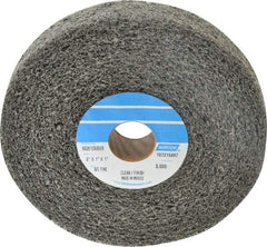 Norton - 6" Diam, 1" Face Width, 1" Center Hole, Fine Grade, Silicon Carbide Deburring Wheel - Convolute, Medium Density 4 Grade, 3,000 RPM - Industrial Tool & Supply