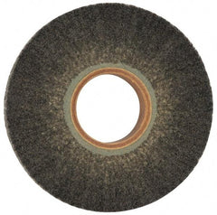 Norton - 6" Diam 220 Grit Silicon Carbide Unmounted Flap Wheel - 2" Hole, 1" Wide, Density 5, Nonwoven, Grade Fine, 3,000 Max RPM - Industrial Tool & Supply