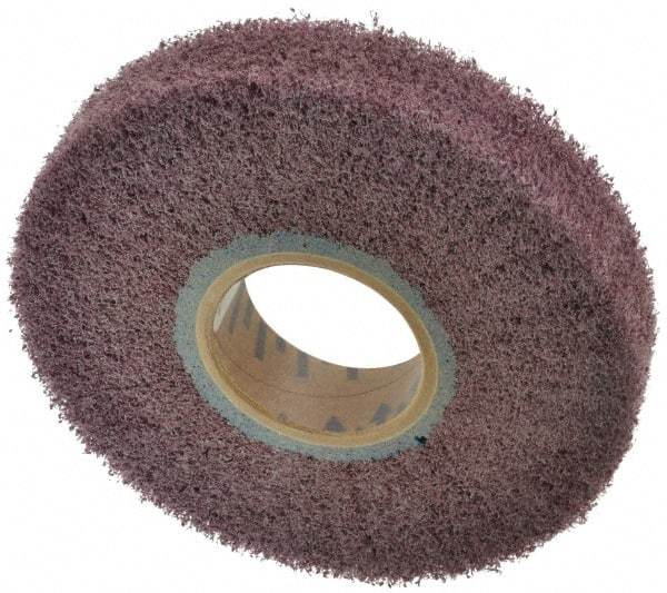 Norton - 6" Diam 120 Grit Aluminum Oxide Unmounted Flap Wheel - 2" Hole, 1" Wide, Density 5, Nonwoven, Grade Medium, 3,000 Max RPM - Industrial Tool & Supply