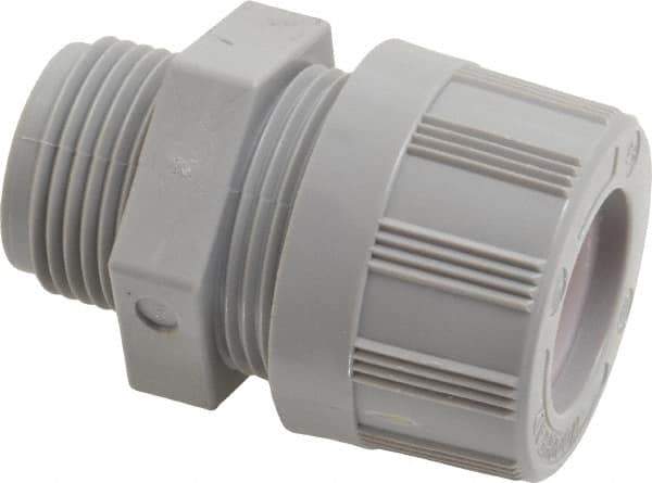 Woodhead Electrical - 4.75 to 6.35mm Capacity, Liquidtight, Straight Strain Relief Cord Grip - 3/4 NPT Thread, Nylon - Industrial Tool & Supply