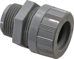 Woodhead Electrical - 22.23 to 25.4mm Capacity, Liquidtight, Straight Strain Relief Cord Grip - 1 NPT Thread, Nylon - Industrial Tool & Supply