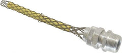 Woodhead Electrical - 9.53 to 12.7mm Capacity, Liquidtight, Straight Strain Relief Cord Grip - 3/4 NPT Thread, 6-1/4" Long, Aluminum - Industrial Tool & Supply